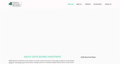Desktop Screenshot of gefenbiomed.com